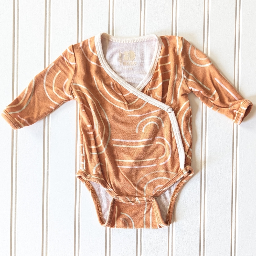 Dot Dot Smile Baby Orange Swirl Bodysuit